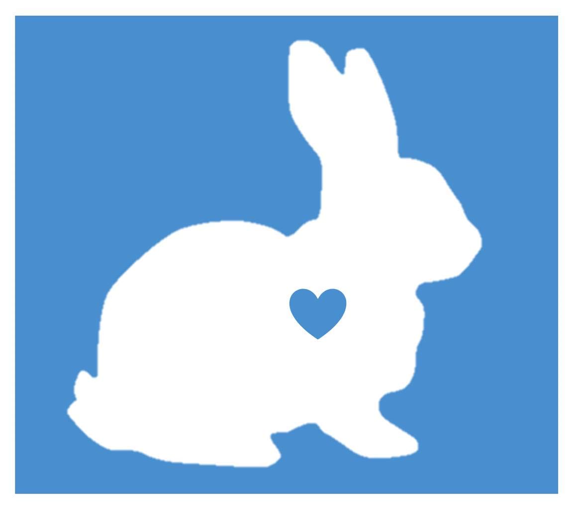 Amazon.com: EZ-STIK Rabbit Decal Sticker *J459* : Automotive